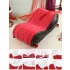 Magic Pillow - Mobiliário sexual inflável BDSM - com algema - grande vermelho