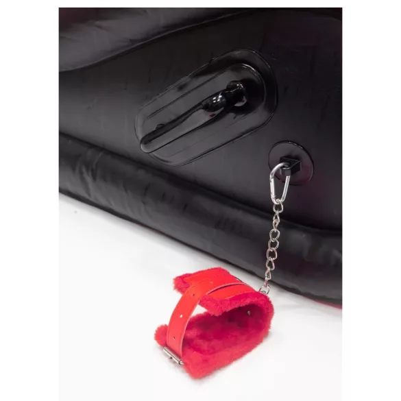 Almofada Mágica Desirel - Mobiliário sexual BDSM insuflável - com algemas (vermelho)