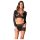Rene Rofe - Vestido de Rede Duas Peças (S-L) - Preto