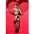 Mapalé - Conjunto de Lingerie com Cinta-liga (Preto)