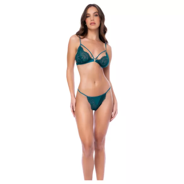 Mapalé - conjunto lingerie strappy floral - verde - L/XL