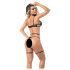 Strappy Lingerie Set (Black)