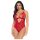 Mapalé - Body rendado c/ ligas (vermelho)