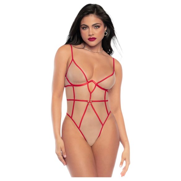 Mapalé - Body Sensual de Alças (Vermelho e Natural)
