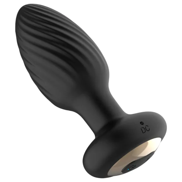 Funny Me 360 - vibrador anal à prova d'água - silicone preto