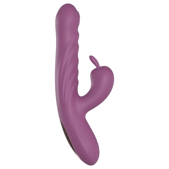 Coelhinho Divertido - Vibrador com Estimulador de Clitóris, Recargável (Lilás)