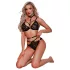 JSY 031 - conjunto de lingerie erótica (preto)