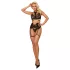 JSY 047 - conjunto de lingerie erótica (preto)