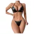 JSY 057 - conjunto de lingerie erótica - preto (L-XL)