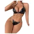 JSY 057 - conjunto de lingerie erótica - preto (L-XL)