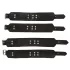 ZADO - kit bondage para cama - couro preto