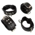 ZADO - kit bondage para cama - couro preto