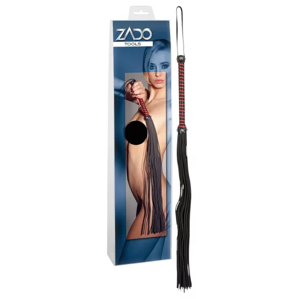 ZADO - chicote longo couro - preto