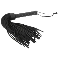 ZADO - chicote curto grosso couro preto