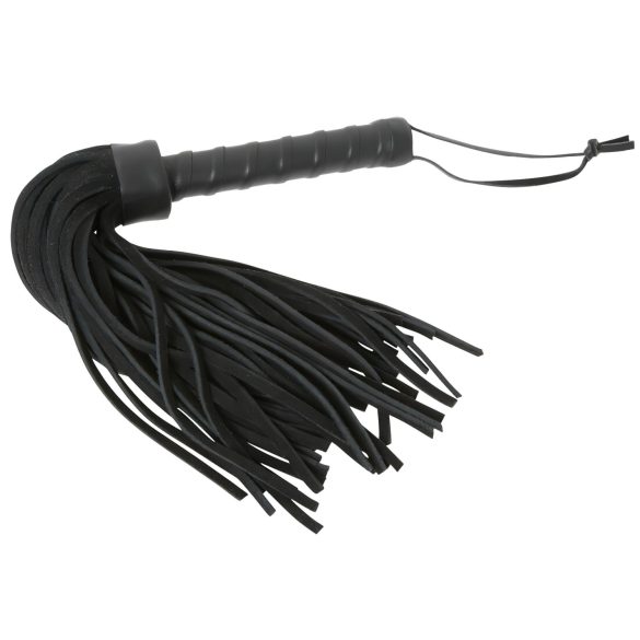 ZADO - chicote de couro curto e grosso (preto)