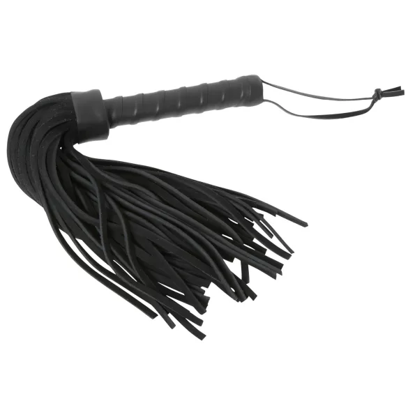 ZADO - chicote curto grosso couro preto
