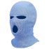 Balaclava em tricô com 3 aberturas (azul)