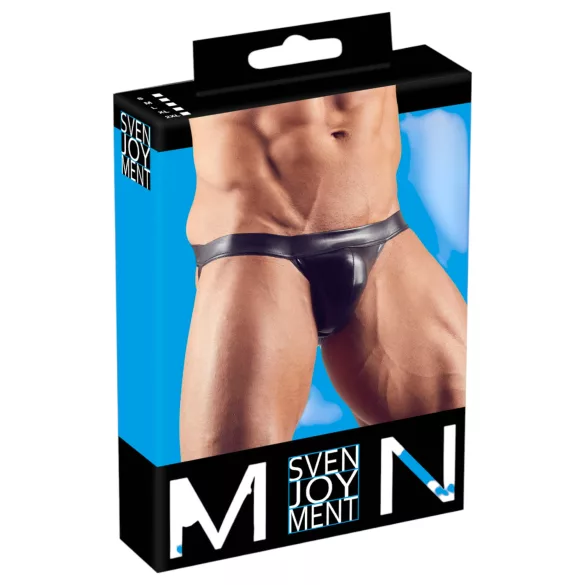 Svenjoyment - jockstrap masculino brilhante - preto - L