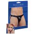 Cueca minimalista brilhante preta para homens - L