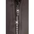 Svenjoyment - tanga masculino brilhante com zíper e strass - preto - L