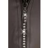 Svenjoyment - Tanga Masculina Brilhante com Strass e Zíper (Preto) - XL