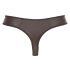 Svenjoyment - Tanga Masculina Brilhante com Strass e Zíper (Preto) - XL