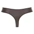 Svenjoyment - tanga masculino brilhante com zíper e strass - preto - XL
