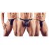 Svenjoyment - Conjunto de tanga masculina - preto (3 peças) Tamanhos S-L