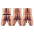 Svenjoyment - tanga masculina kit - preto - 3 peças - S-L