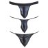 Svenjoyment - Conjunto de tanga masculina - preto (3 peças) Tamanhos S-L
