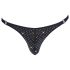 Svenjoyment - Tanga Masculina com Strass (Preta) - XL