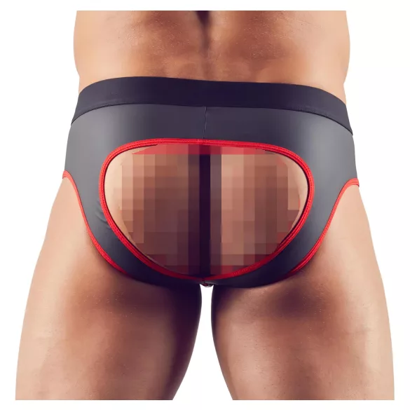 Svenjoyment - jockstrap aberto - preto - M