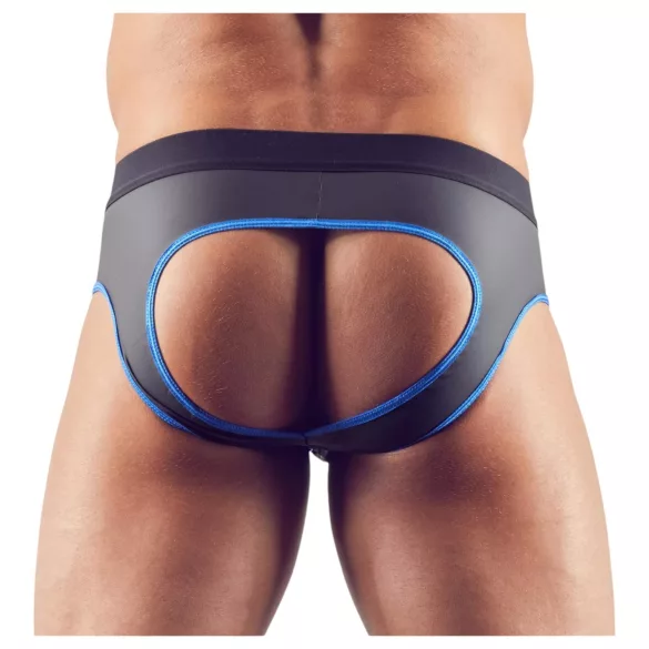 Svenjoyment - jockstrap aberto - preto e azul - M