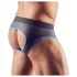 Svenjoyment - jockstrap aberto - preto e azul - XL