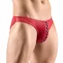 Svenjoyment - cueca masculina com cadarço preto - detalhe vermelho