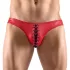 Svenjoyment - cueca masculina com cadarço preto - detalhe vermelho - M