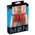 Svenjoyment - cueca masculina preta com cadarço (vermelho) - L