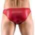 Svenjoyment - cueca masculina preta com cadarço (vermelho) - L