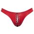 Svenjoyment - cueca masculina preta com cadarço (vermelho) - L