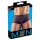 Boxer masculino transparente listrado - preto - M