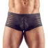 Boxer masculino transparente listrado - preto - M