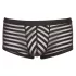 Boxer masculino transparente listrado - preto - M