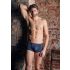 NEK - Boxer Azul com Cordão Preto e Detalhes em Tela - M