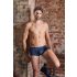 NEK - Boxer Azul com Cordão Preto e Detalhes em Tela - M