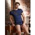 NEK - Boxer Azul com Cordão Preto e Detalhes em Tela - M