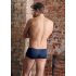 NEK - Boxer Azul com Cordão Preto e Detalhes em Tela - M