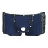NEK - Boxer Azul com Cordão Preto e Detalhes em Tela - M