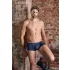 NEK - cueca boxer masculina - renda com cadarço - preto e azul - L