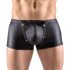 Svenjoyment - boxer fosco com zíper e strass (preto) - M