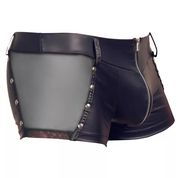 Svenjoyment - cueca boxer masculina brilhante - preto - M